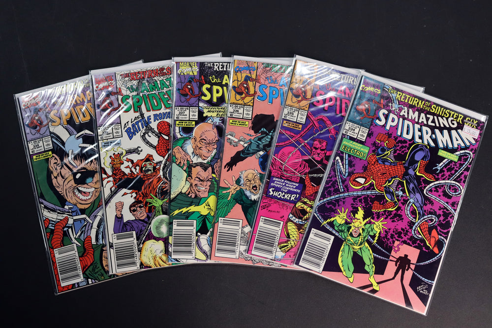 Amazing Spider-Man #334-339 (1990) - High Grades - Newsstands